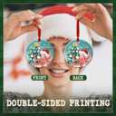 Octopus Ornament 2025 - Funny Santa Octopus Christmas Tree Decoration, Cute Sea Animal Xmas Gift for Ocean and Marine Life Lovers