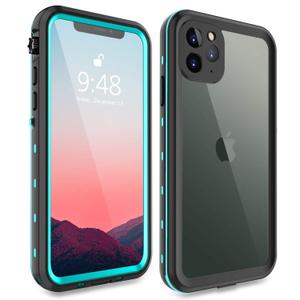 Compatible with iPhone 11 Pro Max Case, Waterproof Full Body Rugged Clear Slim Case with Built-in Screen Protector Heavy Duty Shockproof Cover Underwater Cases for Apple iPhone 11 Pro Max (Teal)