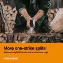 Fiskars X27 Super Splitting Axe, 36" Wood Splitting Axe for Medium to Large Size Logs with Shock-Absorbing Handle, Split Firewood, Forged Steel Blade, Bushcraft Gear and Camping Hatchet