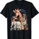 Zoo Animals Wildlife Birthday Party Animal Safari Jungle T-Shirt Small