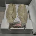 BOBOMOMO 25" Rustic Farmhouse Table Lamps Set of 2, Vintage Resin Nightstand Lamps with Fabric Shades, Retro Bedside Lamps for Bedroom, Living Room, Dining Room, Home Decoration (2 Pack Rotary Switch-Yellow)