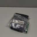 Gwine 24 Inch Long Tier Curtains for Small Window, Short Blackout Kitchen Curtains Over Sink, Half Window Drapes for Bedroom Bathroom Basement, 2 PCS, Each 30" Wx24 L, Black