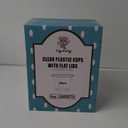 200 PACK 9 oz Clear Plastic Cups with Flat Lids