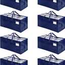 VENO 8 Pack Heavy Duty Moving Bags with Backpack Straps, Zippers & Handles, Extra Large Packing Bags for College Dorm Essentials, Moving Supplies Alternative to Cardboard Moving Boxes 