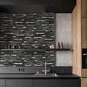 10 Pieces Peel and Stick PVC Mosaic Backsplash,for Kitchen Backsplash,Etc