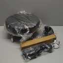 KKTONER Round Rolling Stool Chair PU Leather Height Adjustable Swivel Drafting Work SPA Shop Medical Salon Stools with Wheels Office Chair Small (Black)