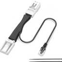Radar Detector Power Adapter RJ11 Plug (5P Type E) for Select Subaru Forester, Ascent and More with Auto Dimming Rearview Mirror.Radar Detector Power Cord.Clean and Easy to Instal
