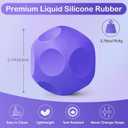 Sensory Stress Balls - Fidget Toys for Adults & Teen, Silicone Polyhedron Hand Therapy Ball with Beads Inside Relief Stress Squeeze Toy for Autism & ADHD, Office Desk Toy