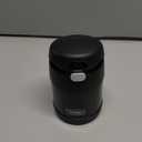 THERMOS FUNTAINER Insulated Food Jar, 16 Ounce, Kid Friendly Food Jar with Foldable Spoon, Matte Black