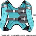 Prodigen Weighted Vest for Women and Men 8 12 16 20 25 30 Lbs with Reflective Stripe and Double Adjustable Buckle Straps Weight Vests for Strength Training, Jogging, Cardio, Weight Loss (Blue)