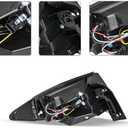 Fit for 2013-2017 Chevy Traverse LS LT LTZ Base Premier Tail Light Assembly Halogen Outer Rear Taillight OE Direct Replacement Brake Tail Lamp Pair Set (with all Bulbs, Driver & Passenger Side)