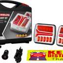 Wireless Trailer Light, Magnetic Towing Lights Kit for Trailers, Rechargeable LED Wireless Trailer Light Portable for Trucks, Tractors, Lorries, Vans, Campers, Boats