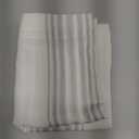 jinchan Striped Linen Valance Curtain 16 Inch Vertical Striped Valance for Living Room Bathroom Light Filtering Window Treatment Rod Pocket Farmhouse Semi Sheer Short Window Curtain 1 Panel Grey