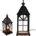 Candle Warmer Lamp with Timer Dimmer,Home Decor,Birthday Gifts for Women,House Warming Gifts,Dimmable Wax Melt Warmer for Scented Wax with 2 Bulbs,Only Suitable for Small Candles (Large)