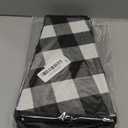 Christmas Tree Collar Velvet Folable Black White Buffalo Plaid Christmas Tree Ring Tree Skirt for Christmas Holiday Tree Decoration