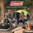 Coleman Portable Camping Chair with 4-Can Cooler, Cushioned Seat & Back with Side Pockets & Cup Holder, Carry Bag Included, Great for Camping, Tailgating, Firepits, Patio, & More