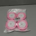 Pink Satin Ribbon 1 Inch x 4 Rolls Pink Wide Satin Fabric Ribbon for Gift Packaging, Christmas, Wedding, Flower Bouquet, Holiday Party, Invitation