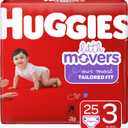 HUGGIES Little Movers Diapers, Size 3 (16-28 lb.), 25 Ct