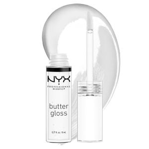 NYX PROFESSIONAL MAKEUP Butter Gloss, Non-Sticky Lip Gloss - Sugar Glass ,Clear (0.27 Fl Oz (Pack of 1))