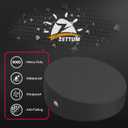 Zettum Outdoor Daybed Cover 75 Inch - 600D Patio Round Sofa Cover Waterproof & Heavy Duty, All Weather Protection Outdoor Furniture Covers for Canopy Daybed Sofa, 75" Dia x 35"/18" H