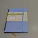 POPRUN Monthly Planner 2026-2027 (Medium 6.5" x 8.5") 18 Months Calendar (Jan 2026 - Jun 2027) - 4 Pages per Month with Expense & Notes, Stair-like tabs, Leather Cover, Sunday Starts - Blue