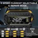 26 AMP Car Battery Charger, 6V/12V/24V Lead-Acid, Lithium, LiFePo4 Smart Battery Charger, Large Screen Trickle Charger, Fully Automatic Chargers and Maintainer for Car, Motorcycle, Lawn Mower