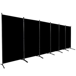 Room Divider 6FT Folding Privacy Screens, 6 Panel Partition Room Dividers w/Freestanding Design, Portable Wall Divider for Room Separtation, Fabric Screen Panel for Home Office Bedroom Dorm