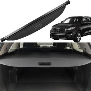 Cargo Cover for Kia Sorento 2016-2020 - Rear Trunk Security Shielding Shade - Black