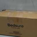 Bedsure Cute Dog Bed for Small Medium Dogs - Washable Furry Puppy Beds, Rectangle Orthopedic Corduroy Fleece Pet Beds with Removable Zipper Cover, 25x21x7inches, Cream