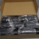 Flameless Candles with Remote, Battery Operated Flickering Flameless Candles, LED Candles with Timer 2/4/6/8H, with Realistic LED Candles Set of 9 (D3 x H 3" 4" 5" 6" 7") (Black)