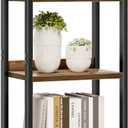 NUMENN Narrow Bookshelf, 5 Tier Bookshelves, Home Office Bookcase Shelf Storage Organizer, Free Standing Storage Shelving Unit for Bedroom, Living Room and Home Office, Vintage