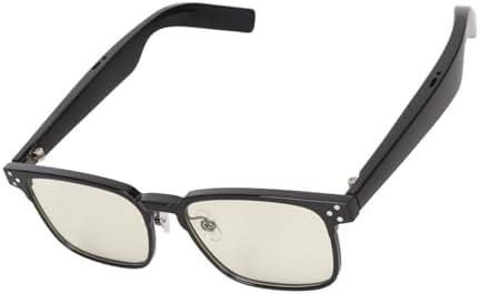 Smart Glasses, Blue Light Blocking Sunglasses, BT 5.3 IPX4 Lossless Sound Quality Touch Control Audio Glasses(Black Frame)