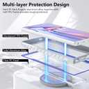 Compatible with Galaxy S24 Ultra Case, Heavy Duty Shockproof Military Drop Protection Slim Cases Phone Covers Clear for Samsung Galaxy S24 Ultra 5G 6.8 inches - Iridescent