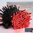 JMEXSUSS 250 LED Red Valentines Day Lights Indoor Outdoor Waterproof with 8 Modes, 91.5ft Expandable Red Christmas String Lights for Bedroom Tree Patio Garden Party Holiday Decorations