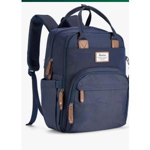 RUVALINO Bag Backpack, Multifunction Travel Back Pack Changing Bags,Totes, Waterproof and Stylish, Navy Blue