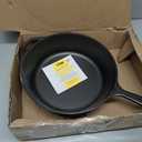 Lodge 10.25 Inch Cast Iron Skillet  Pre-Seasoned Frying Pan with Teardrop Handle  Oven, Stovetop, Grill & Campfire Use  Made in USA  Durable, Non-Toxic, Even-Heating Cookware  Black