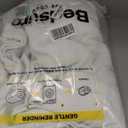 Bedsure GentleSoft 100% Cotton Blanket King Size for Bed - Breathable and Lightweight, Soft Cozy Textured Herringbone Woven Blanket for Summer, White, 108x90 inches