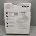 KOHLER 25875-0 Hyten 3" Height, Elevated Soft Close Elongated Toilet Seat, Contoured Seat with Grip-Tight Bumpers, Quick-Attach Hardware, No Slam Toilet Seat, White