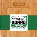 Bamboo Cutting Boards for Kitchen [Set of 3] Wood Cutting Board for Chopping Meat, Vegetables, Fruits, Cheese, Knife Friendly Serving Tray with Handles