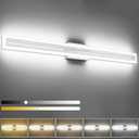 SOLFART Brushed Nickel Vanity Lights for Bathroom 48 Inch 5 Color Adjustable Vanity Lighting Over Mirror 5CCT
