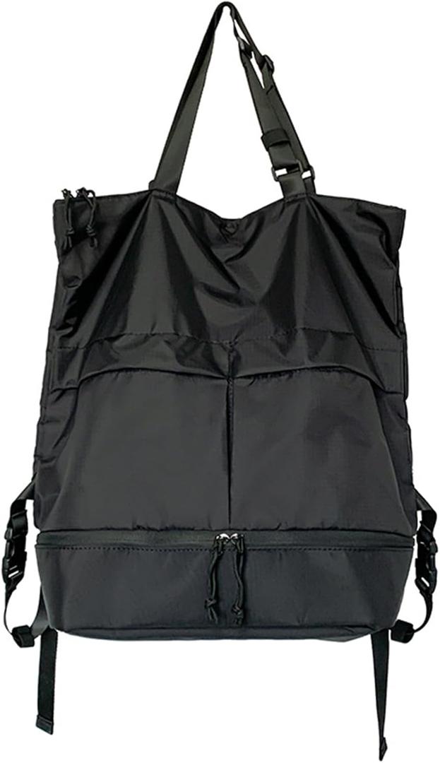 Barsine Convertible Tote Backpack Casual Daypack Travel Backpacks with Shoe Compartment Waterproof Lightweight