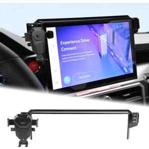 auovo Car Phone Holder Compatible with Toyota Tacoma 2024 2025 Accessories 14-Inch Screen Phone Mount Cell Phone Automobile Cradles Hands-Free 360 Degree Rotation (Only fit 14" Screen)