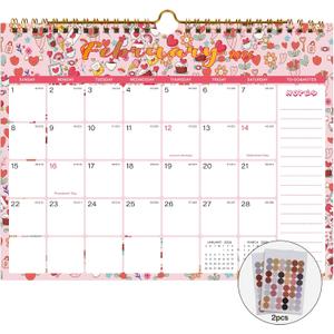 Lbylyhxc 2026 Calendar - Includes January 2026 to June 2027-18 Monthly Wall Calendar 2026, 11 x 8.5 Inches.Thick Paper with Julian Dates and Block for New Year and Christmas Presents (Wall Calendar 2026-2027 Seasons)