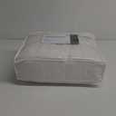 KASENTEX Crinkle Comforter Set Twin Size,Fluffy Lightweight 3-Piece Bed Set,Soft Warm Down Alternative Duvet Insert,Breathable Muslin Comforter,Machine Washable, All-Season, Cream White