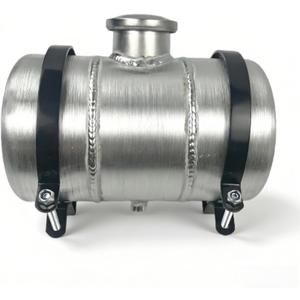 1 Gallon Spun Aluminum Gas Tank 6" x 10" Center Fill 1/4" NPT Outlet, For Mini Bike, Go Kart