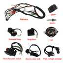 Electrics Wiring Harness Loom Kit Electrics Stator Coil CDI Wiring Harness Solenoid Relay Spark Plug for GY6 150cc-250cc ATV Quad