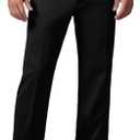 Men's Cozy Hidden Expandable Waist Dress Pants | Premium Stretch Texture Weave Work to Weekend Pants, Size 36W X 30L