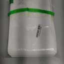 FireKylin 100 Pcs White Paper Bags with Window, 6.7" x 9.4" Stand Up Pouches, Zipper Food Storage Bags for Packaging Products, Reusable, Sealable