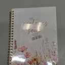 Christian Floral Spiral Notebook Journal for Women 5.5x8.3 Inch