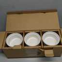 DOWAN Ramekins 10 oz Oven Safe for Creme Brulee, Porcelain Souffle Dishes, Ramekin for Baking, Small Dessert Bowls Dipping Sauce Cups, Set of 6, Soft White